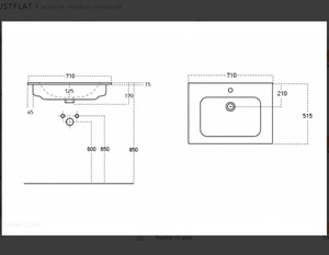 Lavabo à main en céramique polie moderne turc compatible avec le lavabo de salle de bain d'hôtel - Product Image 2