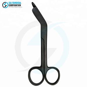 Tijeras de vendaje Lister de acero negro Acabado resistente a la corrosión Longevidad Uso de Cirugía General Certificado CE - Product Image 1