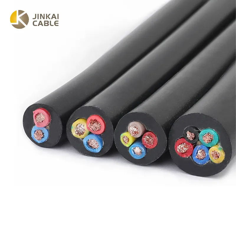 Factory High Quality 3 core 1.5mm2 Flexible Copper Conductor Insulated Sheathed Rubber Cable