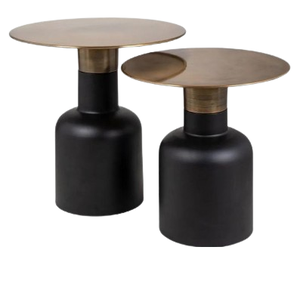 Table d'appoint moderne en métal Prix abordable Meubles de décoration intérieure avec dessus arrondi Meubles de salon - Product Image 5