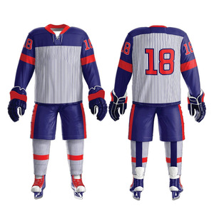 Uniforme de Hockey sur glace professionnel de haute qualité nouvelle conception ensembles de vêtements de sport grande taille 100% Polyester écologique personnalisable - Product Image 6