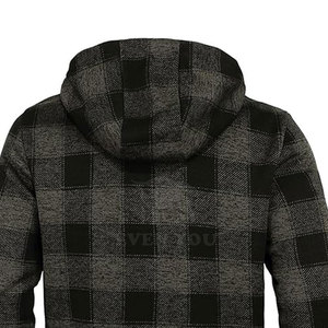 Sudaderas con Cierre de Cremallera de Franela Transpirable, Tejido de Lana/Algodón, Ajuste Cómodo, Moda de Invierno, Estilo de Vida al Aire Libre - Product Image 3