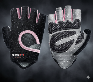 Rexfit Sport Workout Exercise <b>Gloves</b> for Women Breathable Lightweight <b>Fingerless</b> Gym <b>Gloves</b> for Weightlifting Cycling Training - Product Image 1