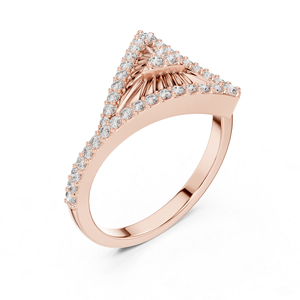 Bague en or jaune 14 carats vintage avec diamant rond cultivé en laboratoire pour femmes |   Fiançailles, mariage et cadeaux |   Vêtements de soirée certifiés IGI - Product Image 6