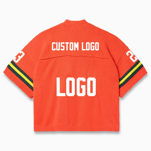 เสื้อตาข่ายบ็อกซี่สำหรับผู้ชายแบบปรับแต่งได้100% ผ้าน้ำหนักเบาวัสดุตาข่ายระบายอากาศได้เสื้อผ้าสตรีทแวร์ออกแบบโลโก้ได้ตามต้องการ - Product Image 2