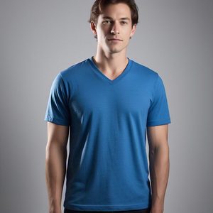 Men V-Neck T Shirt Casual Lightweight Slim Fit Short Sleeve Tee Shirts Men's <b>Jogging</b> Fitness Wear TShirt Mens - Product Image 6