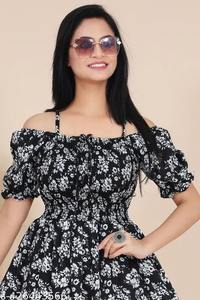 Robe en coton indien à imprimé floral pour femmes, tenue de fête d'été style bohème, cadeau personnalisé - Product Image 2