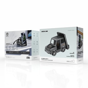 Green Lion-Cargador inalámbrico rápido, 6 en 1, función PD, 15W, potencia de salida, material ABS - Product Image 1