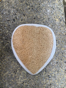 Éponge de bain naturelle en loofah, forme ovale, exfoliante pour le corps, pour adultes, style simple, en fibres séchées - Product Image 4