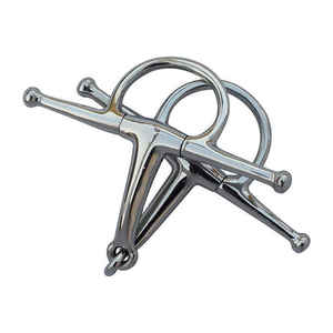 Broca de caballo de mejilla completa, broca de boca de equitación de latón, acero inoxidable equino, hecha en broca de caballo de alta calidad - Product Image 1