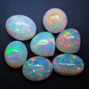 Cabujones de ópalo etíope de fuego de forma ovalada calibrada de calidad extrafina, Ópalo etíope Natural, venta al por mayor, lote de piedras preciosas naturales OEM - Product Image 3