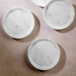 Nouveaux sous-verres en marbre de conception avec forme ronde pour la vaisselle de boissons chaudes et froides - Product Image 1