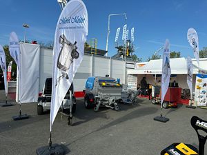 Mortel Meister nuevo tamaño 60 y 65 soporte de descarga trípode autonivelante compactación regla aluminio calidad para bomba de regla - Product Image 4