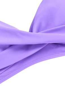 Ensembles de bikini taille haute pour femmes maillot de bain deux pièces push up maillot de bain froncé torsadé sur le devant - Product Image 6