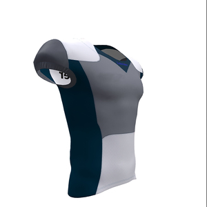 Conjunto de Jersey de práctica de fútbol americano juvenil de manga corta personalizado, Sarga de aparejos de sublimación para uso manual y prácticas de equipo - Product Image 2