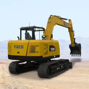 Mini-excavatrice hydraulique <span class=keywords><strong>TZ80</strong></span> |   Chenilles en caoutchouc |   Économique en carburant |   Fonctionnement et entretien faciles - Product Image 4