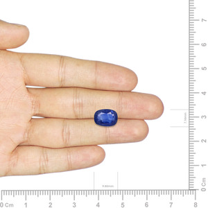 Zafiro Azul Real Facetado, Gema Suelta (2.98 Quilates, Forma de Estrella de 8mm, Diámetro del Orificio de 1mm, Tratado Térmicamente) - Product Image 3