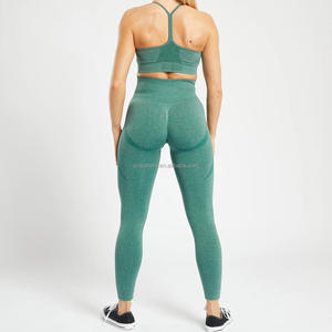 Ropa de gimnasio sin costuras para mujer, ropa de Yoga, ropa de Fitness, pantalones de Yoga, mallas, ropa de gimnasio sin costuras - Product Image 3