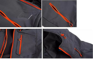 แจ็คเก็ตซอฟต์เชลกันน้ำ ระบายอากาศ สำหรับผู้ชาย คุณภาพสูง ผลิตตามสั่ง ขายส่ง สำหรับฤดูหนาว ปี 2024 สไตล์สตรีทแฟชั่นกลางแจ้ง - Product Image 4