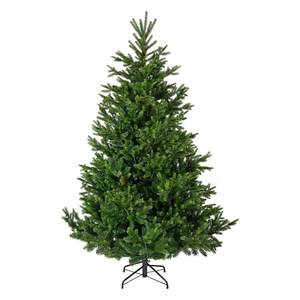 Árbol de Navidad NORDMANN Verde de PVC y PE, 150 cm de Alto x 110 cm de Diámetro, Modelo 9684305 para Decoraciones Navideñas Amicasa - Product Image 1