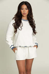 Sudadera Extra Grande Personalizable 2025 para Mujer, Cuello en V, Capucha Grande, Tejido de Punto Lavado, Informal, de Invierno, con Hombros Caídos, Sudadera con Capucha Delantera - Product Image 3