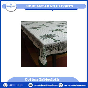 Nappe en voile de coton Khajoor imprimée à la main de haute qualité du fabricant indien décorative et abordable - Product Image 2