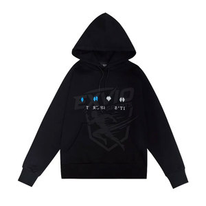 Fashion Wear Chenille <b>Embroidery</b> Tracksuit Custom Logo Design Hoodie And Jogger <b>Set</b> for Men - Product Image 2