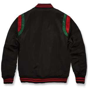 Classique hommes Satin Varsity Bomber Baseball Style léger imperméable col montant Streetwear Logo personnalisé collège veste - Product Image 6