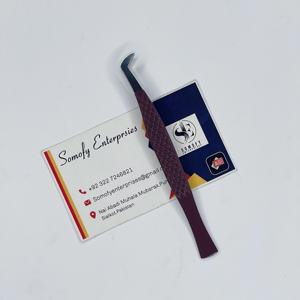 Pinzas de Precisión para Pestañas Somofy Enterprises de Acero Inoxidable de Alta Calidad, Duraderas, con Punta Dentada/Serrada y Agarre de Diamante, 10 mm, Personalizadas - Product Image 2