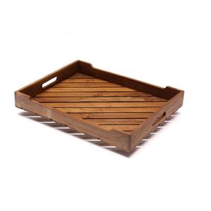 Bandeja de servicio de madera de acacia hecha en India Bandeja de Acacia a base de madera Utensilios de cocina - Product Image 6