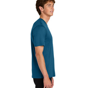 T-shirt pour homme en mélange de polyester et de coton, manches courtes, séchage rapide, respirant, pour le sport et les vêtements décontractés, best-seller - Product Image 4