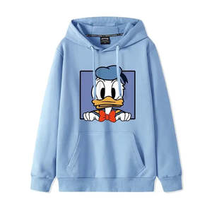Women's for <b>Disney</b> Donald Daisy Hooded <b>Sweatshirt</b> Breathable Knitted XS One Size Zipper Design for Autumn - Product Image 4