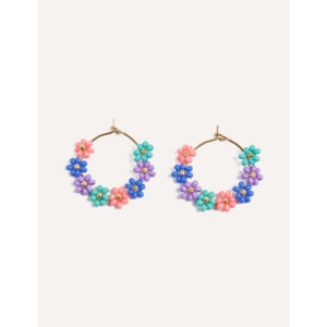 Orecchini a Cerchio alla Moda Cucocuca YHS E01 con Perline Miyuki e Cordoncino in Acciaio Inossidabile, 4 Opzioni Multicolore per Uso Quotidiano, Spedizione UE in 48 Ore - Product Image 2