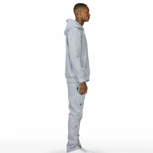 2025 Custom OEM Men's High Quality 340gsm Winter Plus Size Tracksuit Hip Hop Heavyweight Boxy <b>Hoodie</b> <b>Plain</b> Screen Printing Logo - Product Image 6