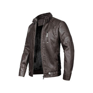 Disponible en el precio más vendido Chaqueta de cuero para hombre Chaqueta de cuero Diferentes colores - Product Image 4