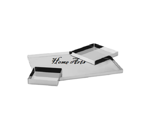 Vajilla de diseño atractivo Bandeja para servir alimentos Bandeja para servir fechas de acero inoxidable de calidad superior de Home Arts - Product Image 5