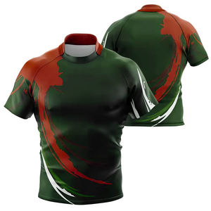 Durable Breathable Printed Rugby Jersey Customized Private Label Match <b>Training</b> Wholesale - Product Image 6