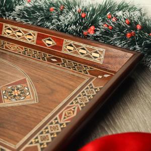 Bandejas de servicio de madera real de estilo italiano, suministros al por mayor OEM ODM personalizables, bandejas Meena personalizadas - Product Image 6