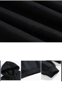 Sweat à Capuche Surdimensionné Respirant et Solide en Coton Épais 6XL pour Hommes, Vente en Gros de Luxe, Pull à Capuche avec Impression Bouffante Personnalisée - Product Image 3