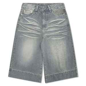 Stylish Look Summer 100% Cotton Denim <b>Shorts</b> Custom Breathable Casual Wear Straight Denim <b>Shorts</b> - Product Image 1