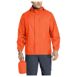 Imperméable coupe-vent écologique col montant avant Logo adultes unisexe imperméable extérieur pliable moto voyage veste de pluie - Product Image 1