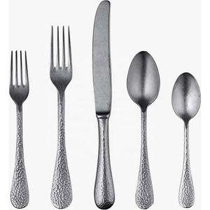 Juego de Cubiertos de acero inoxidable con mango de diseño increíble Chapado en plata forjada con sombra en blanco, cuchillos personalizados y cuchara, tenedor - Product Image 2