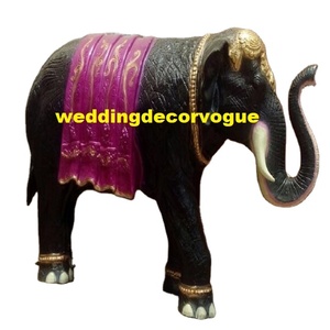 Estatua de elefante de fibra para decoración de boda india, estatua de elefante de fibra de bienvenida para boda - Product Image 2