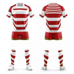 ชุดเครื่องแบบเสื้อรักบี้สำหรับผู้ชายดีไซน์แบบมืออาชีพเครื่องแบบกีฬารักบี้ผลิตจากโพลีเอสเตอร์พิมพ์ซับลิเมชันแบบเต็มรูปแบบ - Product Image 1