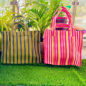 Sacs à provisions en nylon recyclé écologique, plastique polypropylène durable réutilisable, approvisionnement en vrac, fabriqué en Inde, modèle de sac tissé en PP - Product Image 1