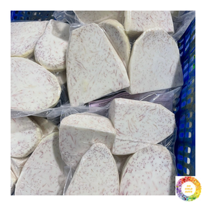 Morceaux de racine de Taro jaune IQF Frozen-Taro cireux pelé vietnamien à texture jaune crème pour usage culinaire - Product Image 2