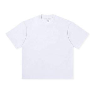 Camiseta de Hombre de Diseño Sólido, 100% Algodón, Cuello Redondo, Manga Corta, Estilo Formal, 280 Gramos, Tejido Jersey, Impresión Digital, Transpirable - Product Image 3