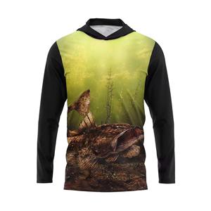 Hood Fishing Shirts UPF 50+ Jersey Anti-UV Yacht Sea Fish Hoodies Lightweight <b>Long</b> <b>Sleeve</b> WITH Custom Mask EASY TO WASH AND WEAR - Product Image 6