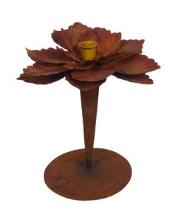 Portavelas de forma única para decoración navideña Portavelas de metal de diseño rosa para decoración de mesa y Hotel en casa - Product Image 5