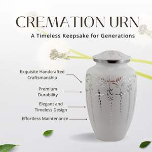 Urne funéraire en aluminium artisanale pour animaux de compagnie et cendres humaines urne commémorative pour adultes et animaux de compagnie urne funéraire de qualité supérieure. - Product Image 5